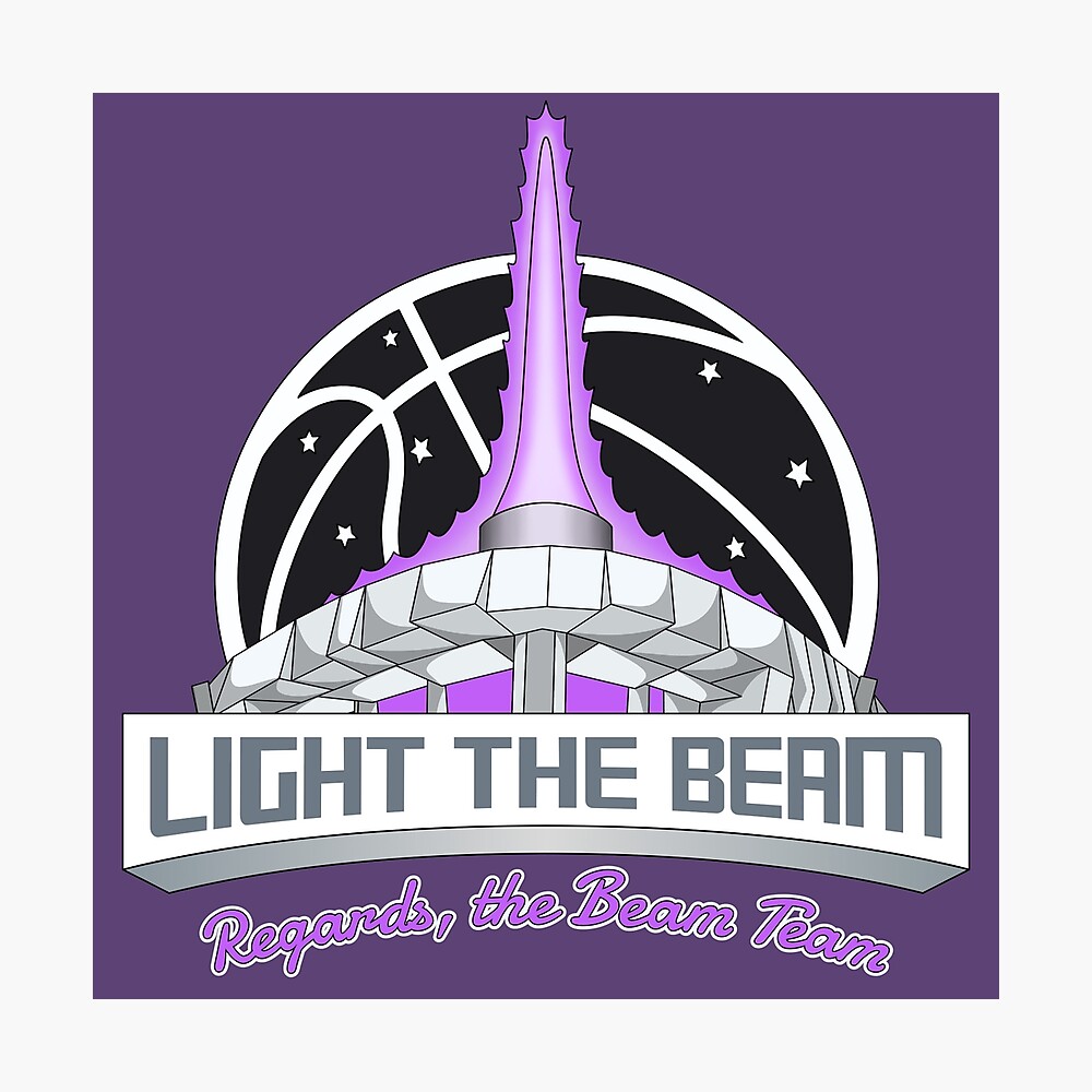 Light The Beam - Sacramento Kings Basketball Poster for Sale by
