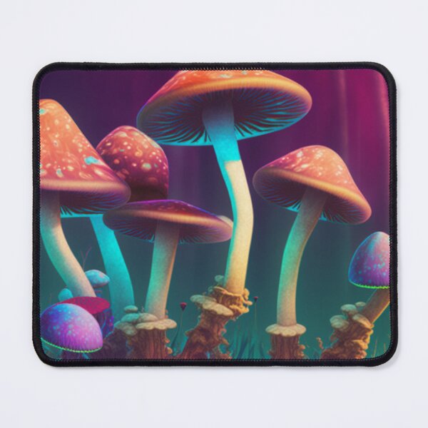Item preview, Red toadstools drawing in a forest. designed and sold by Maniock.
