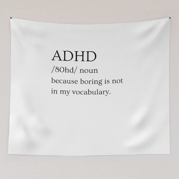 Item preview, ADHD Joke designed and sold by BuraxisQuotes.