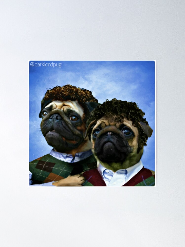 Alternate view of step pugs Poster