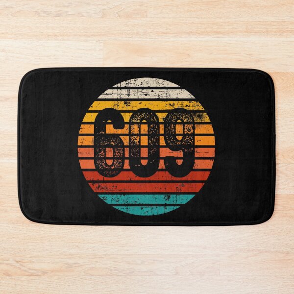Item preview, Distressed Vintage Sunset 609 Area Code designed and sold by Gold Wings Tees.