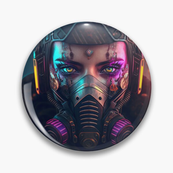 Item preview, Post Apocalypse Meets Cyberpunk Female Pink designed and sold by AICreateWorlds.