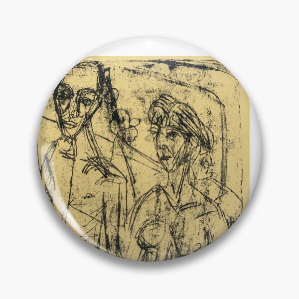 Item preview, Ernst Ludwig Kirchner Couple in Room, Nude Man with Woman (1915–16) designed and sold by TeeARTHY.