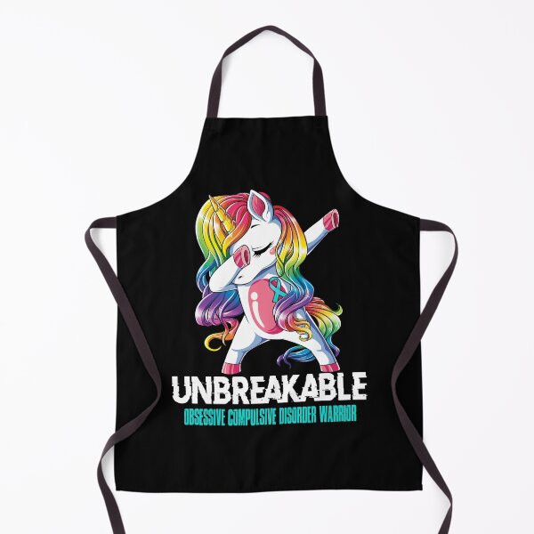 Item preview, Obsessive Compulsive Disorder Awareness - Unicorn Obsessive Compulsive Disorder Warrior Ribbon UNBREAKABLE designed and sold by Fernandezf.