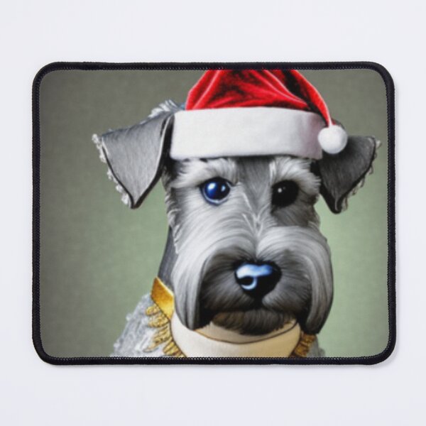 Item preview, Miniature Schnauzer Dog Christmas Celebration 5 designed and sold by AnadAA.