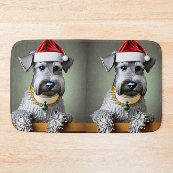 Item preview, Miniature Schnauzer Dog Christmas Celebration 5 designed and sold by AnadAA.