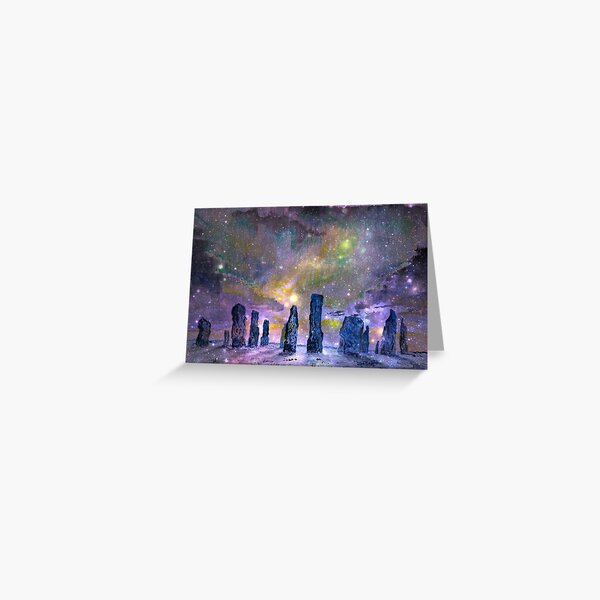 Callanish stones winter solstice Greeting Card