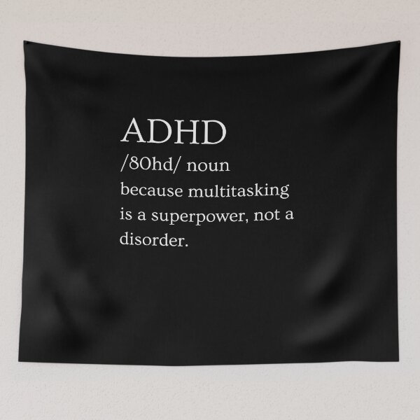 Item preview, ADHD Joke designed and sold by BuraxisQuotes.