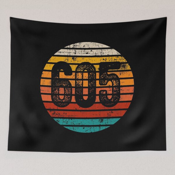 Item preview, Distressed Vintage Sunset 605 Area Code designed and sold by Gold Wings Tees.
