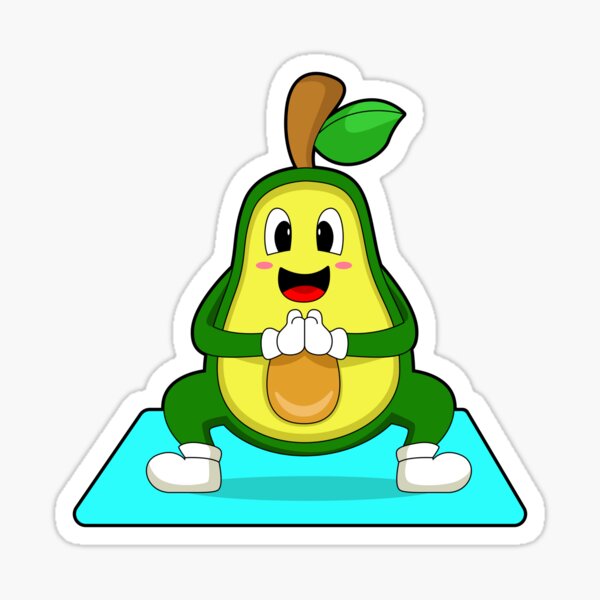 Item preview, Avocado Yoga Meditation designed and sold by Snabdesign84.