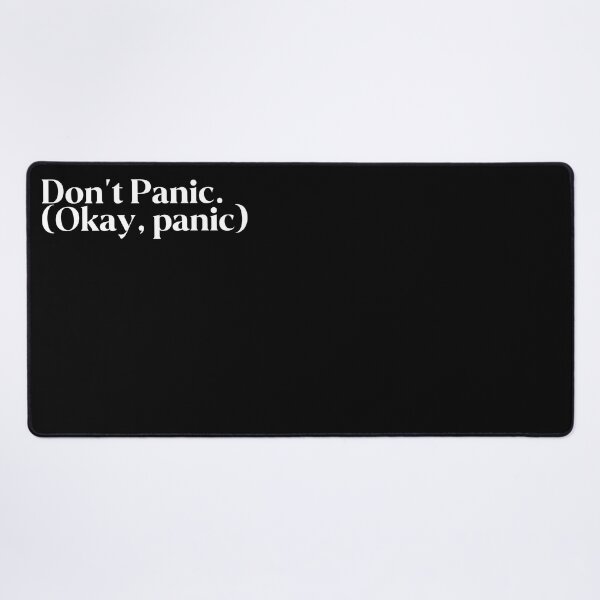 Item preview, Don't Panic. (Okay, panic) designed and sold by FIIIRE.