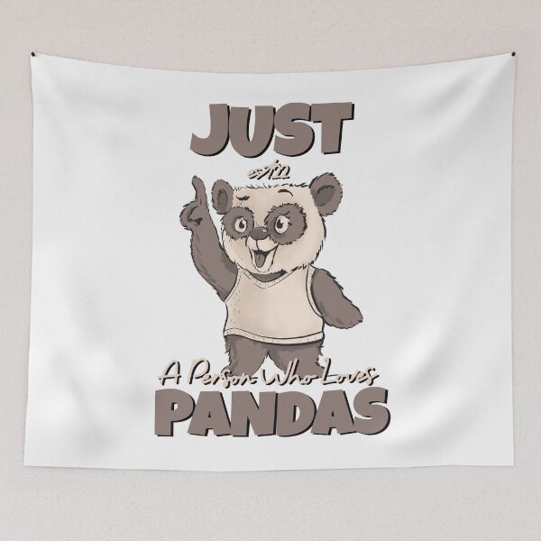 Item preview, JUST A PERSON WHO LOVES PANDAS designed and sold by GAADesignz.