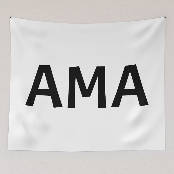 Item preview, "AMA" in big bold letters designed and sold by BunchOfWords.