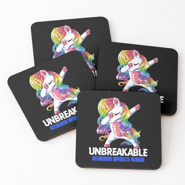 Item preview, Osteogenesis Imperfecta Awareness - Unicorn Osteogenesis Imperfecta Warrior Ribbon UNBREAKABLE designed and sold by Fernandezf.