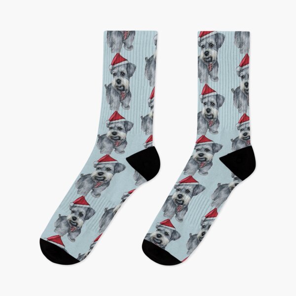 Item preview, Miniature Schnauzer Dog Christmas Celebration 7 designed and sold by AnadAA.