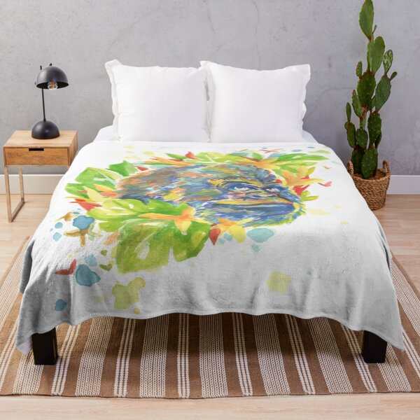 Item preview, Beautiful Chimpanzee with Flowers Splash Paint designed and sold by Shekevara.