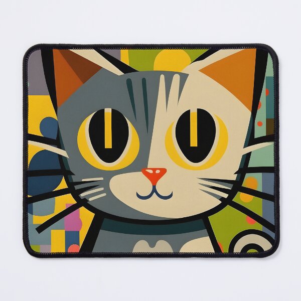 Item preview, Abstract cat in cartoon style designed and sold by randrdesign.