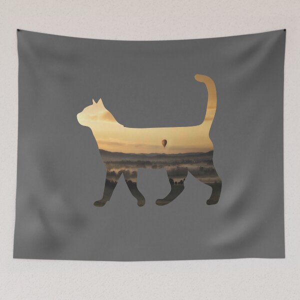 Item preview, Cat Looking Sunset designed and sold by thorfinnshop.