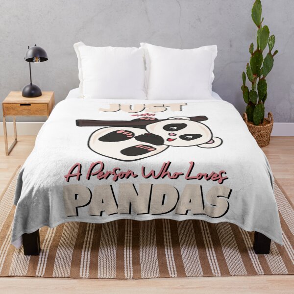 Item preview, JUST A PERSON WHO LOVES PANDAS designed and sold by GAADesignz.