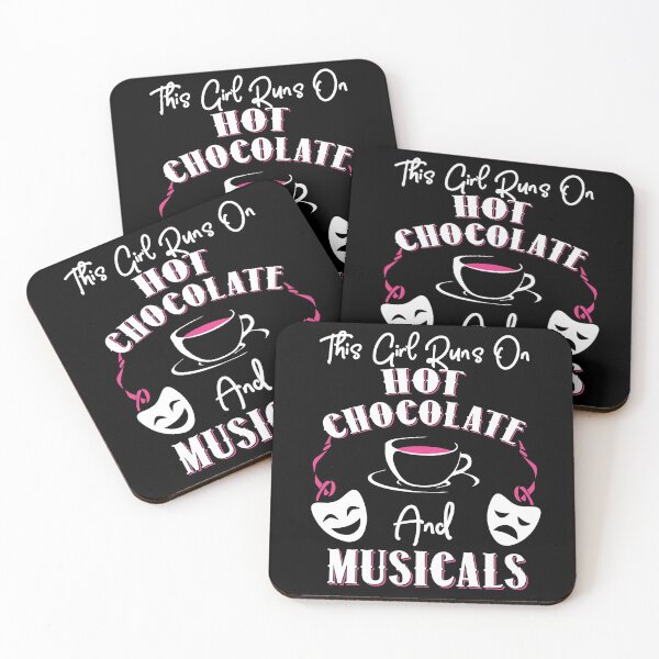 Item preview, This Girl Runs On Hot Chocolate and Musicals T-Shirt designed and sold by KsuAnn.