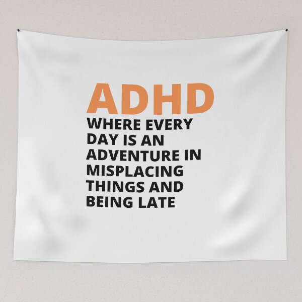 Item preview, ADHD Joke designed and sold by BuraxisQuotes.