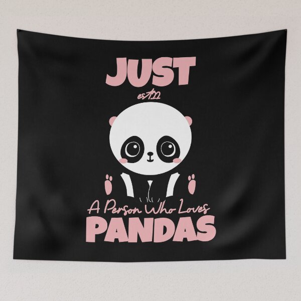 Item preview, JUST A PERSON WHO LOVES PANDAS designed and sold by GAADesignz.