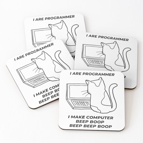 Item preview, Copy of I Are Programmer Computer Cat Beep Boop designed and sold by mylittlepet.