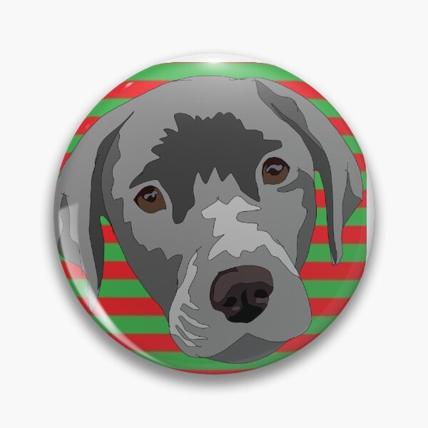 Item preview, Silver lab Christmas pattern designed and sold by LeahcarsArt.