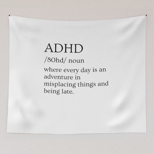 Item preview, ADHD Joke designed and sold by BuraxisQuotes.