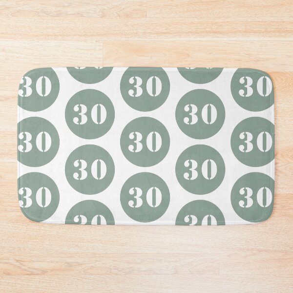 Item preview, Number Thirty (30) in Sage Green Circle designed and sold by Ching Teoh.