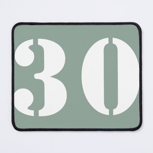 Item preview, Number Thirty (30) in Sage Green Circle designed and sold by Ching Teoh.