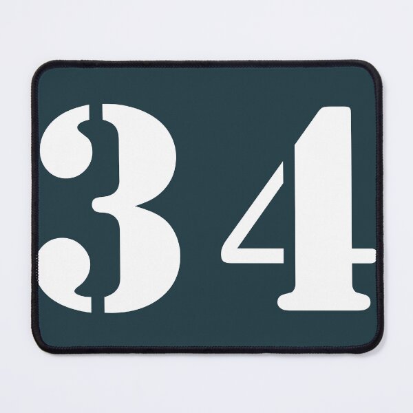 Item preview, Number Thirty Four (34) in Dark Blue Circle designed and sold by Ching Teoh.