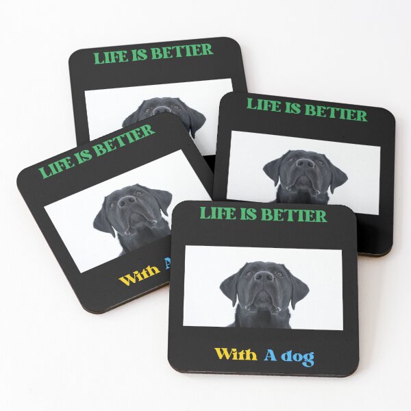 Item preview, Life is way much better with a dog designed and sold by Abeer’s Art.