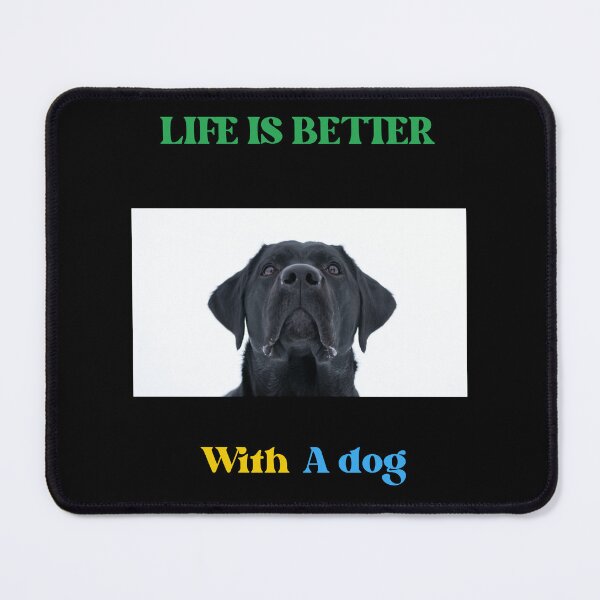 Item preview, Life is way much better with a dog designed and sold by Abeer’s Art.