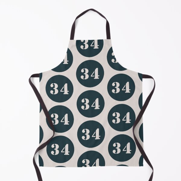 Item preview, Number Thirty Four (34) in Dark Blue Circle designed and sold by Ching Teoh.