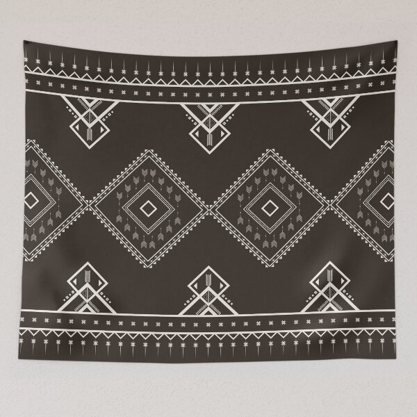 Item preview, geometric ethnic pattern seamless pattern vector. style ethnic abstract geometry two tone textile. pattern for fabric, designed and sold by dpsstudio.
