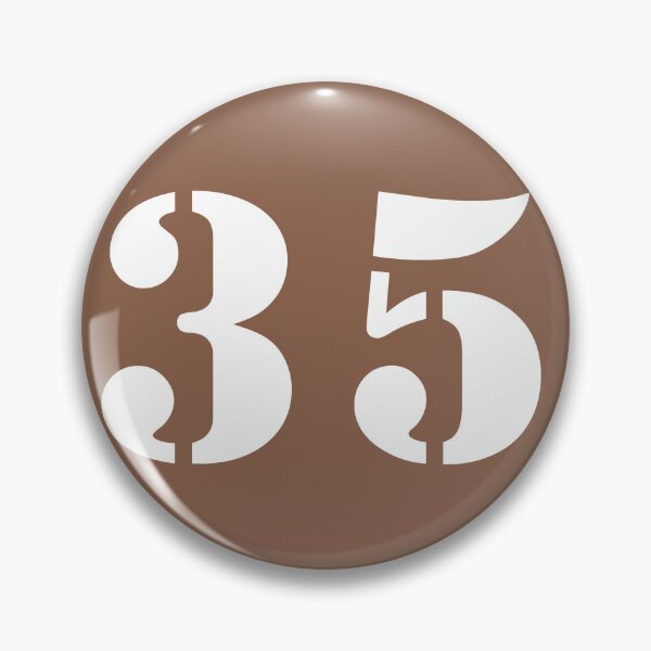 Item preview, Number Thirty Five (35) in Brown Circle designed and sold by Ching Teoh.