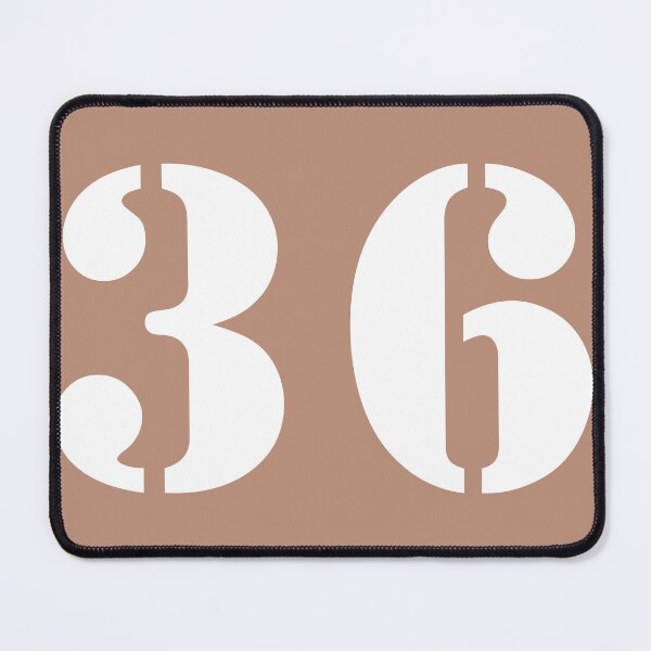 Item preview, Number Thirty Six (36) in Brown Circle designed and sold by Ching Teoh.