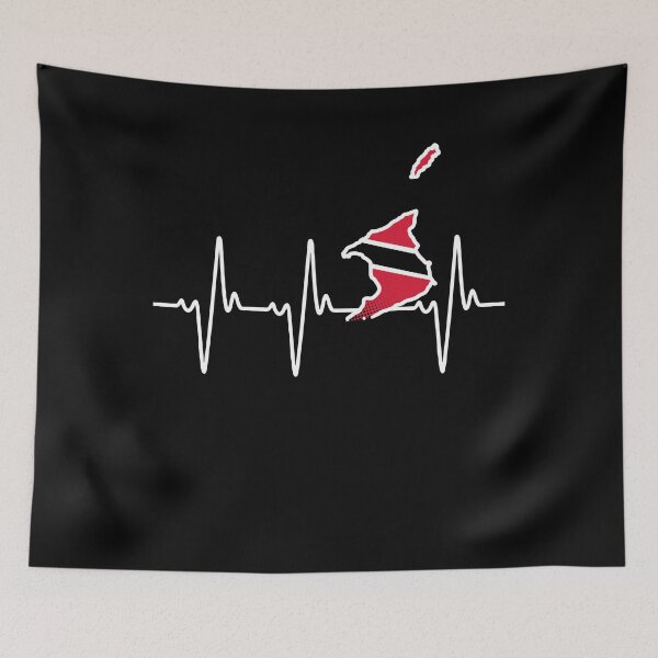 Item preview, Trinidad and Tobago Flag Pride Roots Heartbeat designed and sold by QueenOfPrint.
