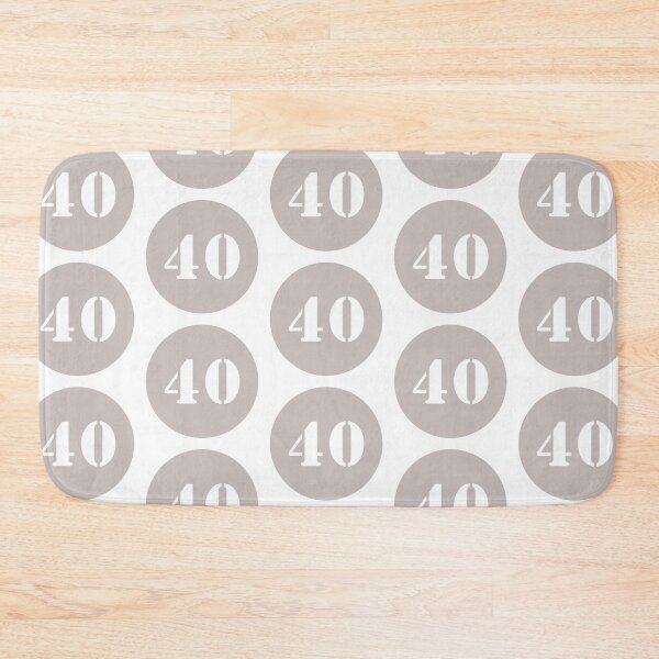 Item preview, Number Forty (40) in Grey Circle designed and sold by Ching Teoh.