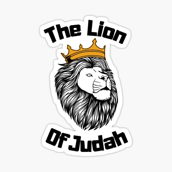 Lion Of Judah Christian Religious Jesus The Lion Of Judah Sticker For Sale By Lion Of Judahh 0072