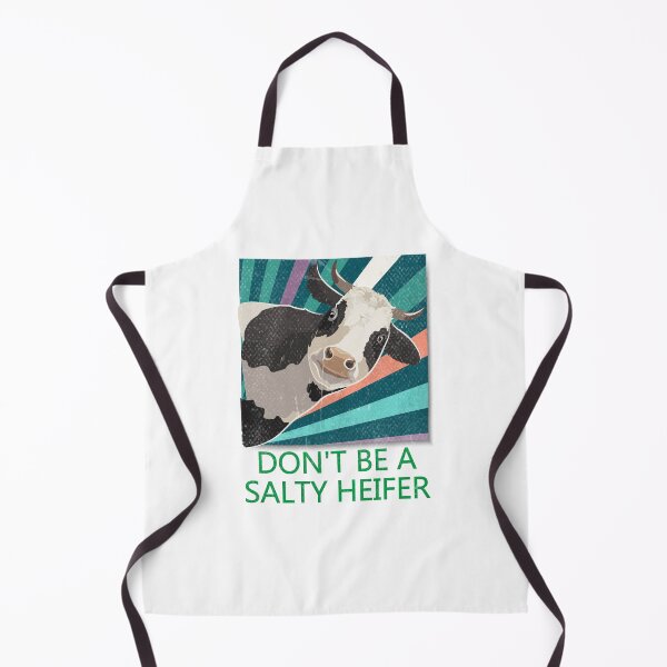 Item preview, Don't Be A Salty Heifer, Don't Be A Salty Heifer Retro Grunge Texture, Don't Be A Salty Heifer t shirt cows lover gift vintage designed and sold by RedArtsDesign.