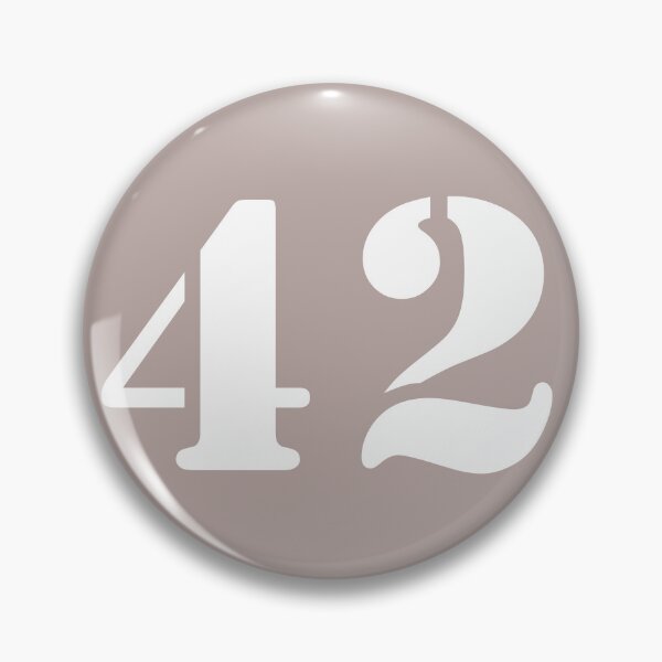 Item preview, Number Forty Two (42) in Coffee Color Circle designed and sold by Ching Teoh.