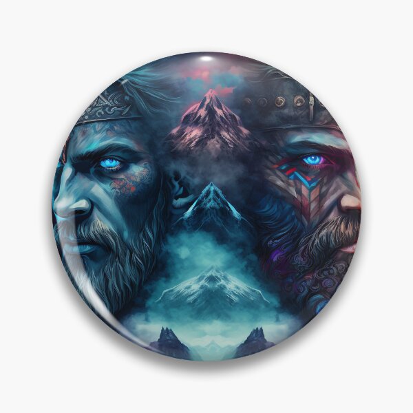 Item preview, The Adventures of Synapse and Bloodblade Valheim Portraits designed and sold by AICreateWorlds.
