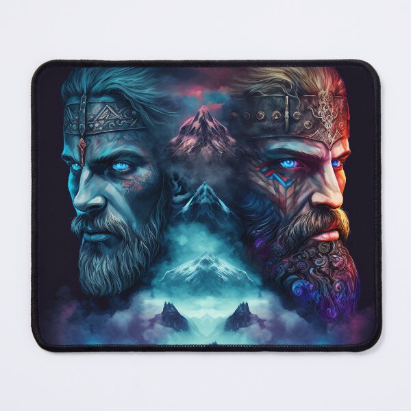 Item preview, The Adventures of Synapse and Bloodblade Valheim Portraits designed and sold by AICreateWorlds.