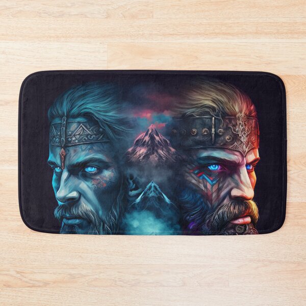 Item preview, The Adventures of Synapse and Bloodblade Valheim Portraits designed and sold by AICreateWorlds.