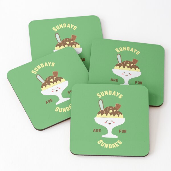 Item preview, Ultimate Showdown Of Cute "Sundays Are For Sundaes" Ice Cream designed and sold by Sugarpuffdesign.