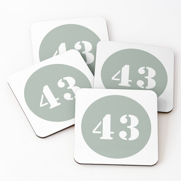 Item preview, Number Forty Three (43) in Sage Green Circle designed and sold by Ching Teoh.