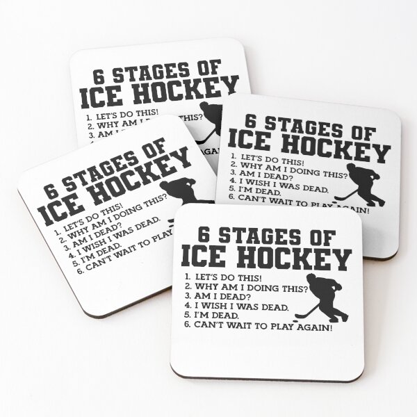 Item preview, 6 stages of hockey  designed and sold by PERsonalthreads.