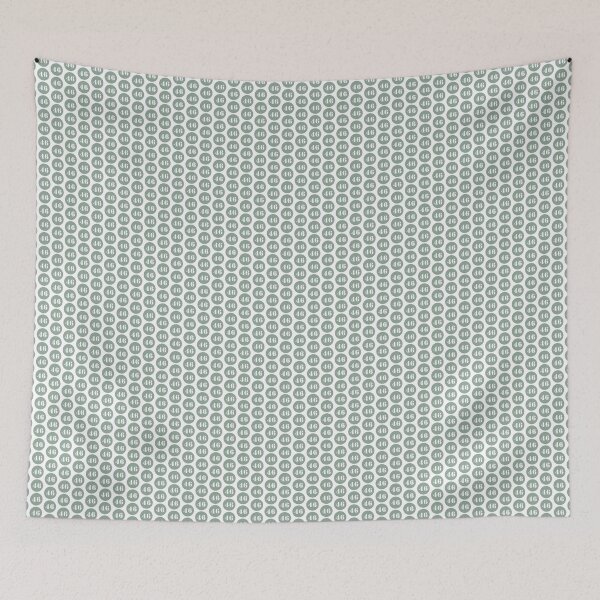 Item preview, Number Forty Six (46) in Sage Green Circle designed and sold by Ching Teoh.